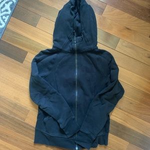 Black lululemon zip up scuba hoodie size 8